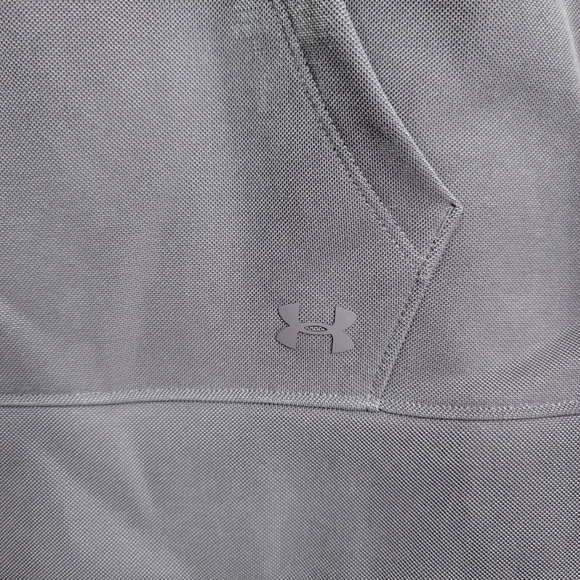 Under Armour Fleece Mock Neck Mirage Pullover Sweatshirt Medium Lavender Pocket - Picture 3 of 9